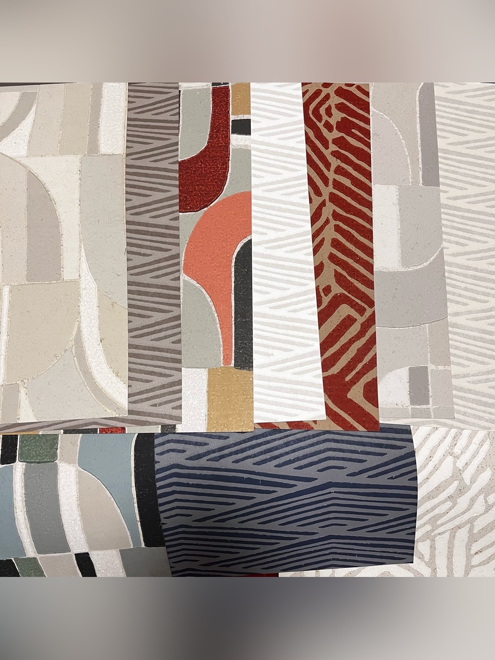 10 Large High Quality Designer Modern Geometric Art Wallpaper Sample Sheets DIY